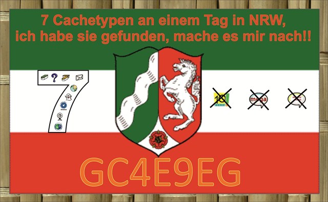 7 Cachetypen an einem Tag in NRW